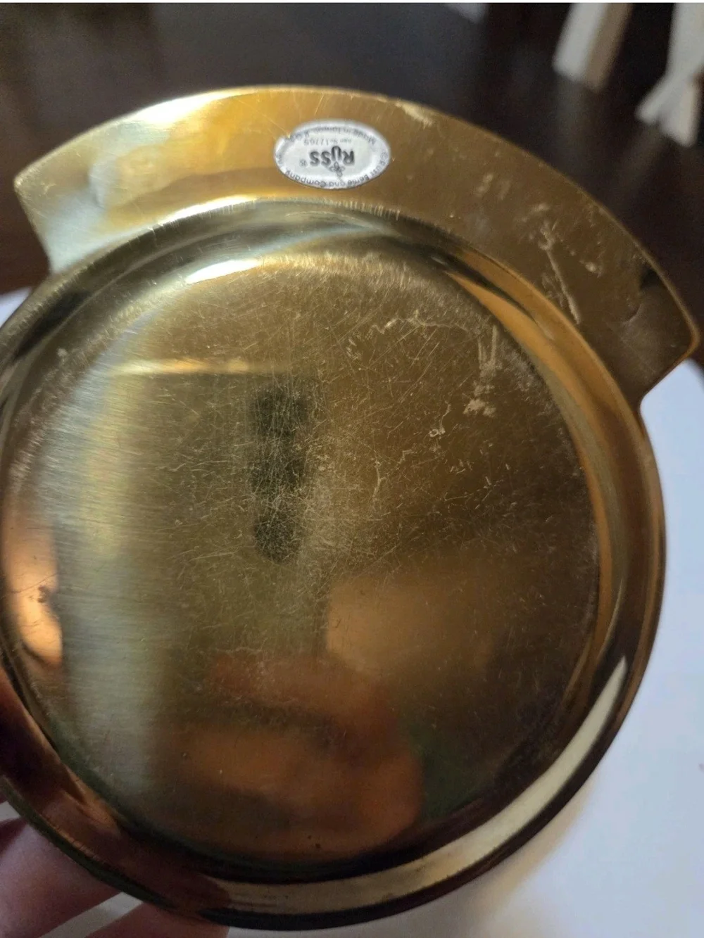 Vintage Brass 'Grandpa's Change' Golf Trinket Dish